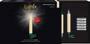 Lumix SuperLight - 5er Erweiterungs-Set, Elfenbein, LED Christbaumkerzen