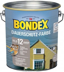 BONDEX Dauerschutz-Farbe - Schneeweiss - 4,0 Liter
