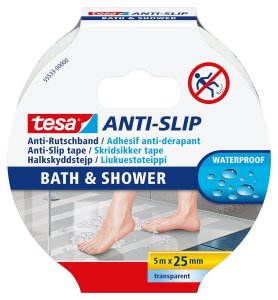 tesa® Anti-Rutschband Bad & Dusche - Anti-Slip - transparent