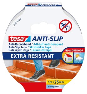 tesa® Anti-Rutschband - 25 mm Breite - transparent oder schwarz
