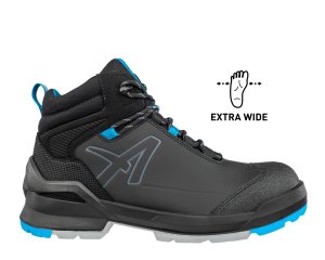 ALBATROS TARAVAL BLACK/BLUE XW MID Sicherheitsschuhe S3L ESD - extra breit